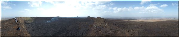 Vue depuis le cratère Nord.