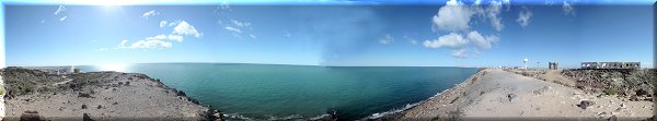 Vue depuis la pointe rocheuse.