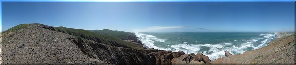 Vue sur la côte.