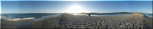 La plage.