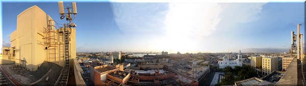 Vue depuis le toit de l'hôtel Imperial.