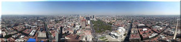 Vue du haut de la tour Latinoamericana