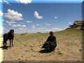 Mongolie - 26/07/2008 - 14:22 - Mongol et son cheval.