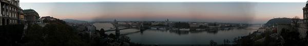 Vue depuis le Château au crépuscule