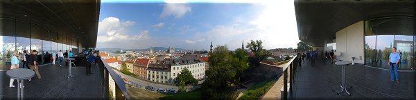 Vue depuis le Linzer Schlossmuseum.